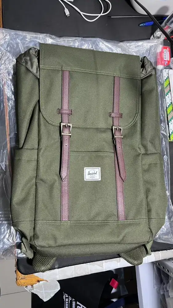FS Tas Herschel Retreat Backpack 23L Bags Ivy Green NEW