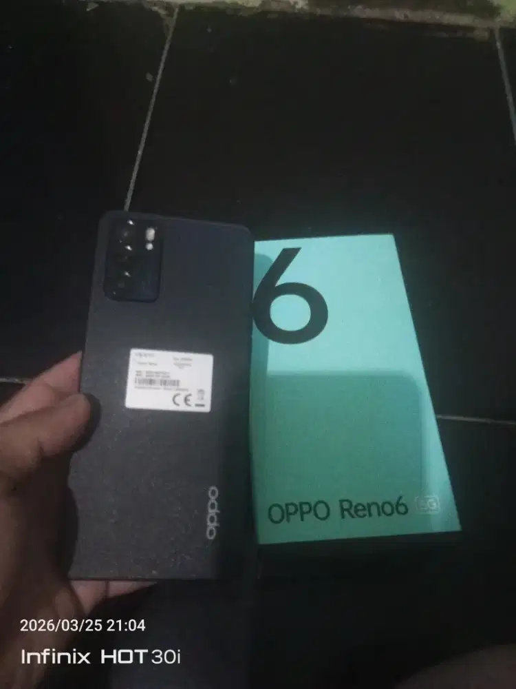 Reno 6 5g 8/128 hp SM dus saja