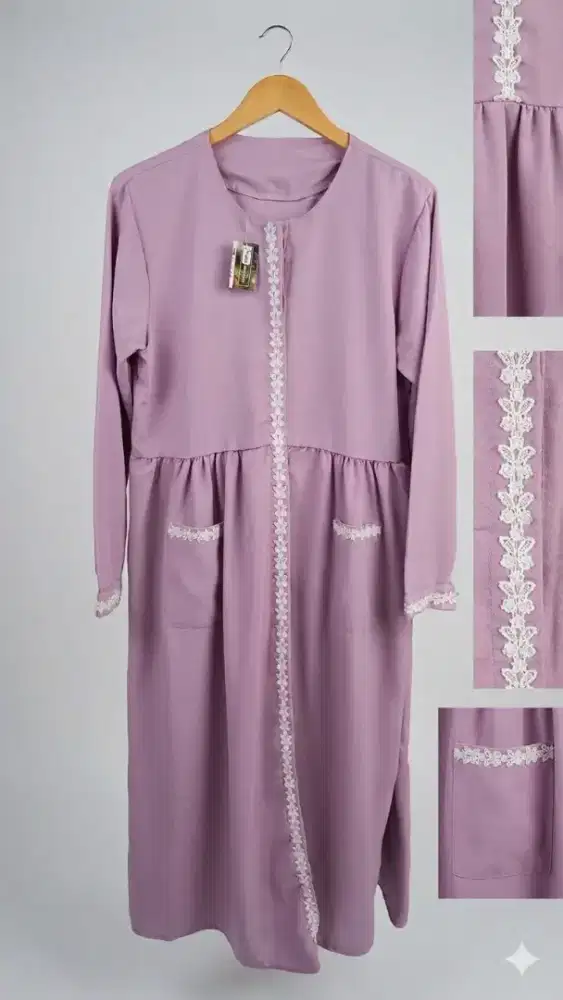 Khusus Hari Ini Baju Gamis Pink Cepat Dapat