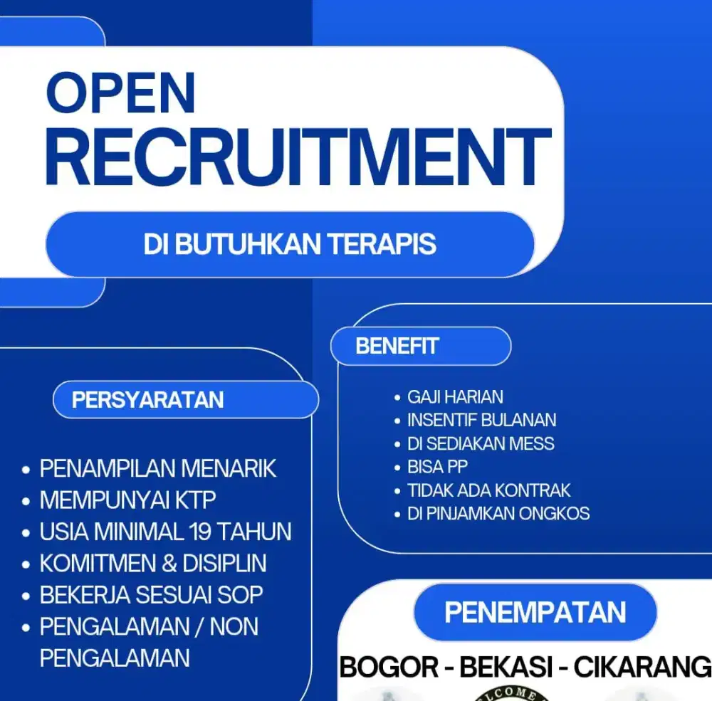 Dibutuhkan Segera Therapist SPA