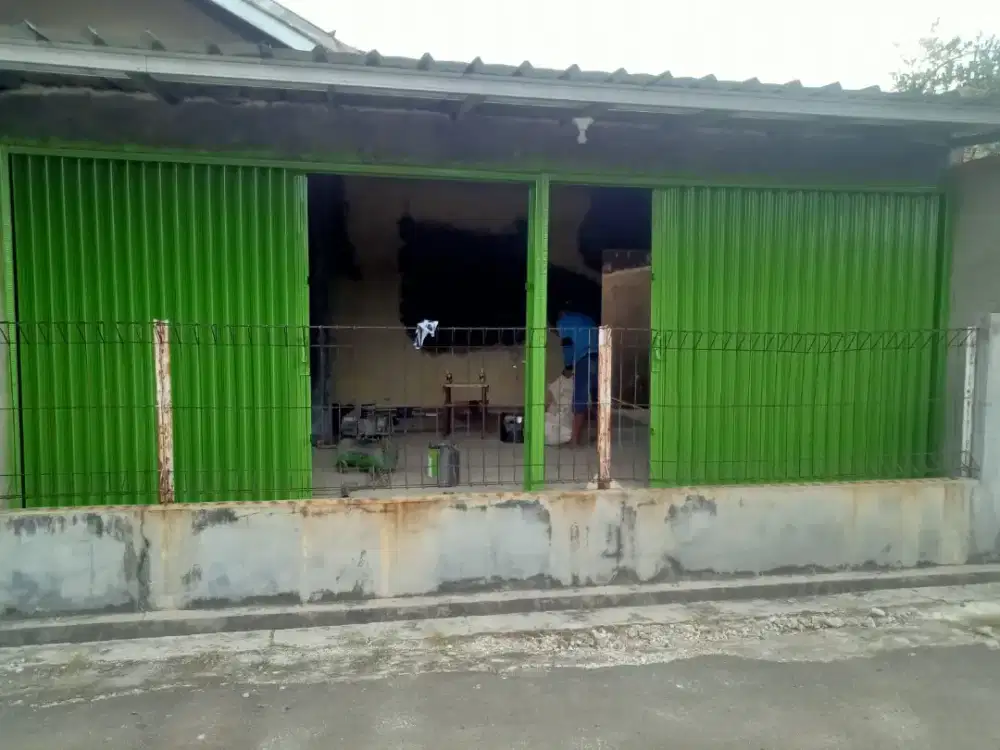 Rolling door dan folding gate canopy spandek