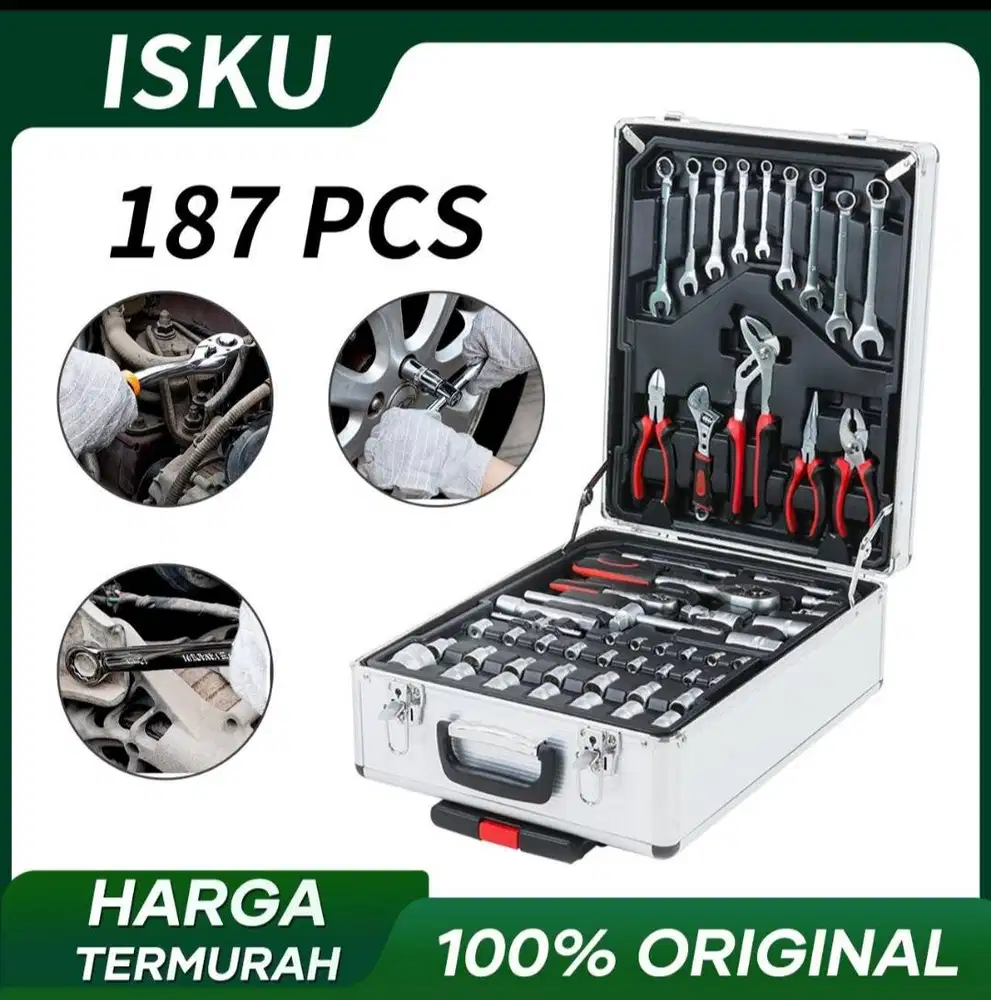 TOOLSET merek ISKU 187 set.