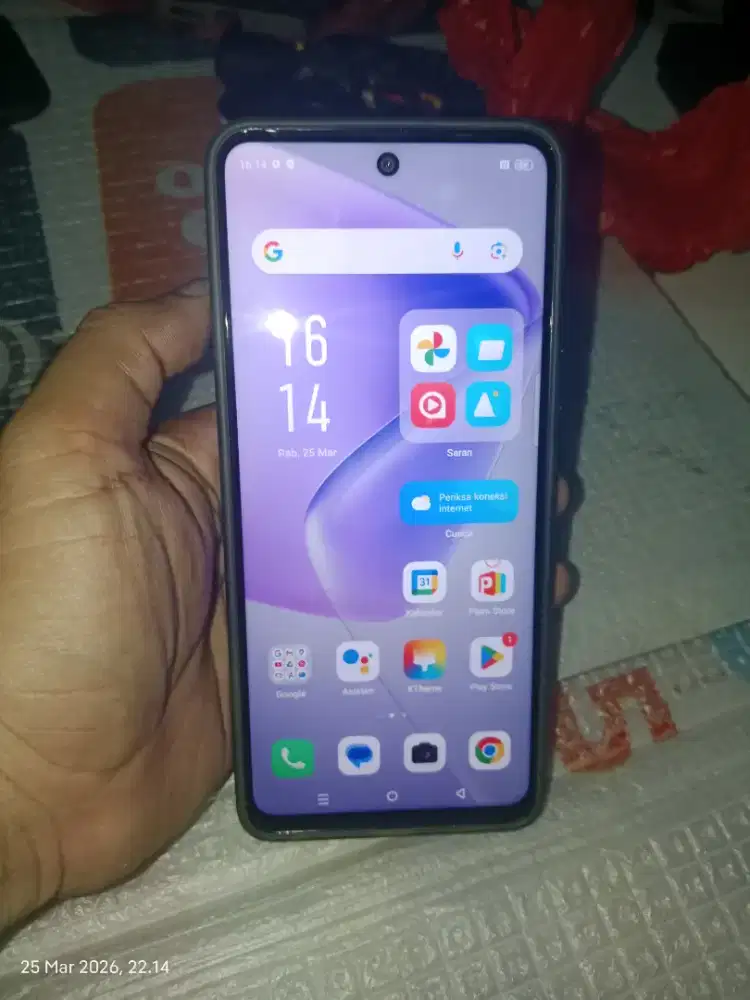 Infinix hot 50 4g NFC ram 6+6/256 gb mulus nominus orian batre awet