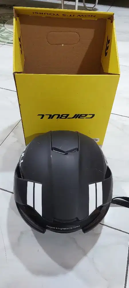 Helm sepeda CAIRBULL CB-06 Hitam List Putih