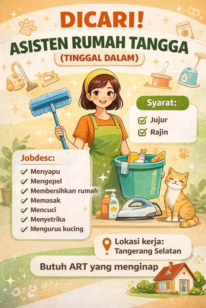 Asisten Rumah Tangga Menginap