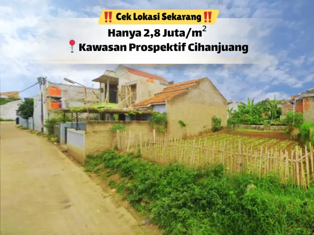 Closing Cepat! Tanah 153 m² Siap Bangun SHM