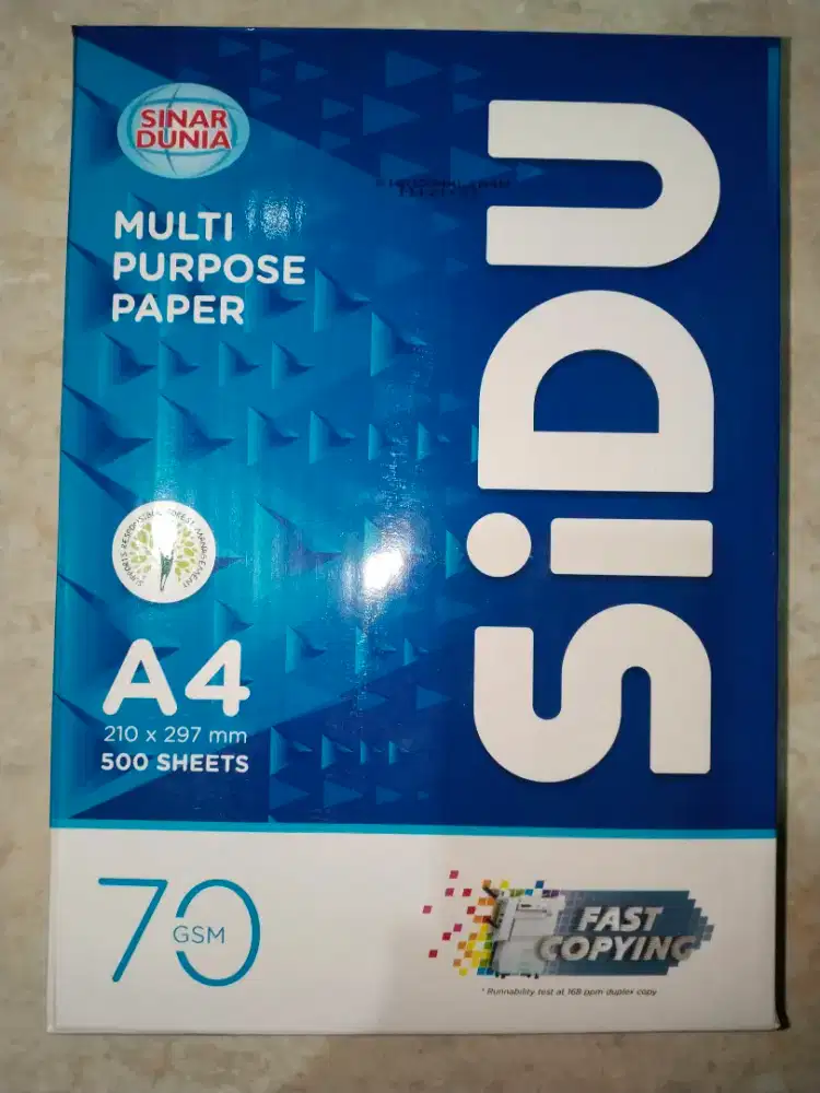 jual kertas hvs a4 merek sinar dunia 70 gsm 1 rim (500 sheets)