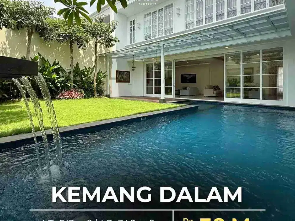 BRAND NEW HOUSE
MODERN CLASSIC, FULLY FURNISHED di KEMANG DALAM JAKARTA SELATAN