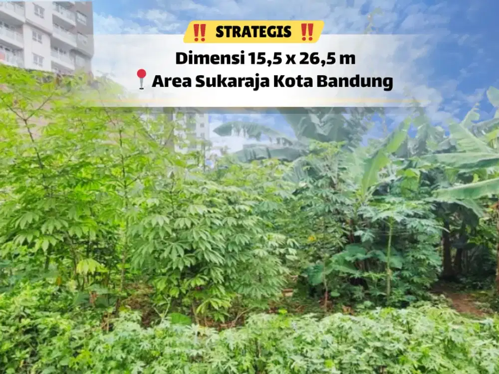 Tanah 396 m² Sukaraja – Akses Mudah & Siap Bangun