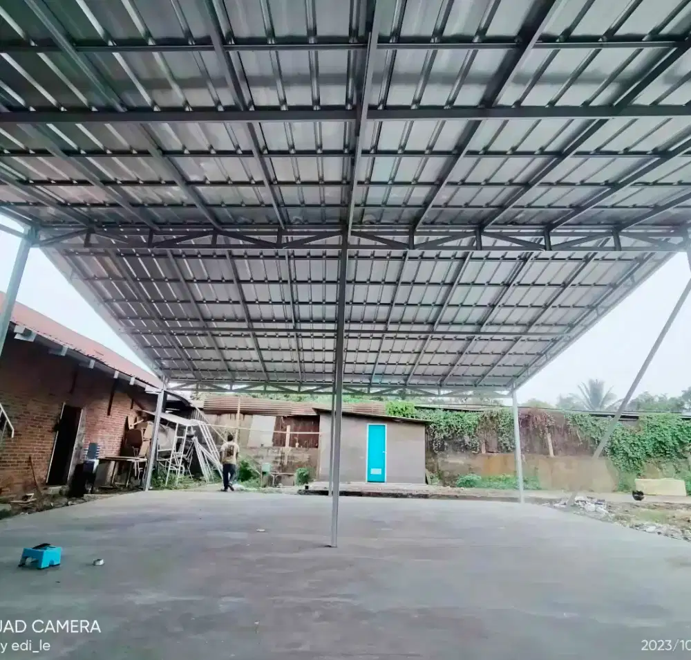 Pasang baja ringan atap spandek