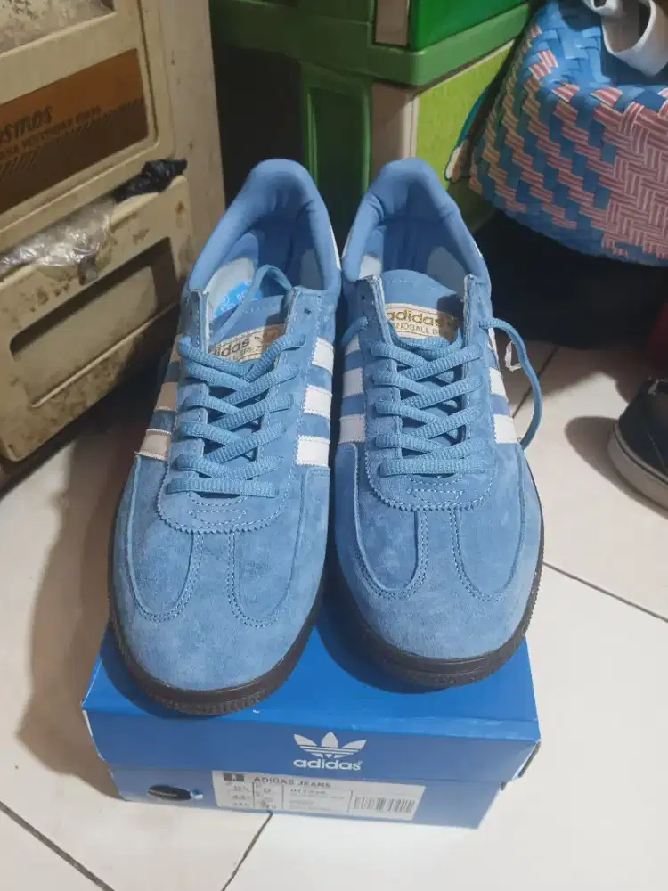 sepatu Adidas spezial light blue kualitas premium