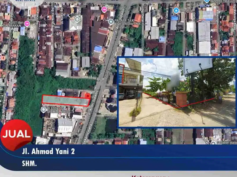 Tanah Tepi Jalan Arteri Supadio