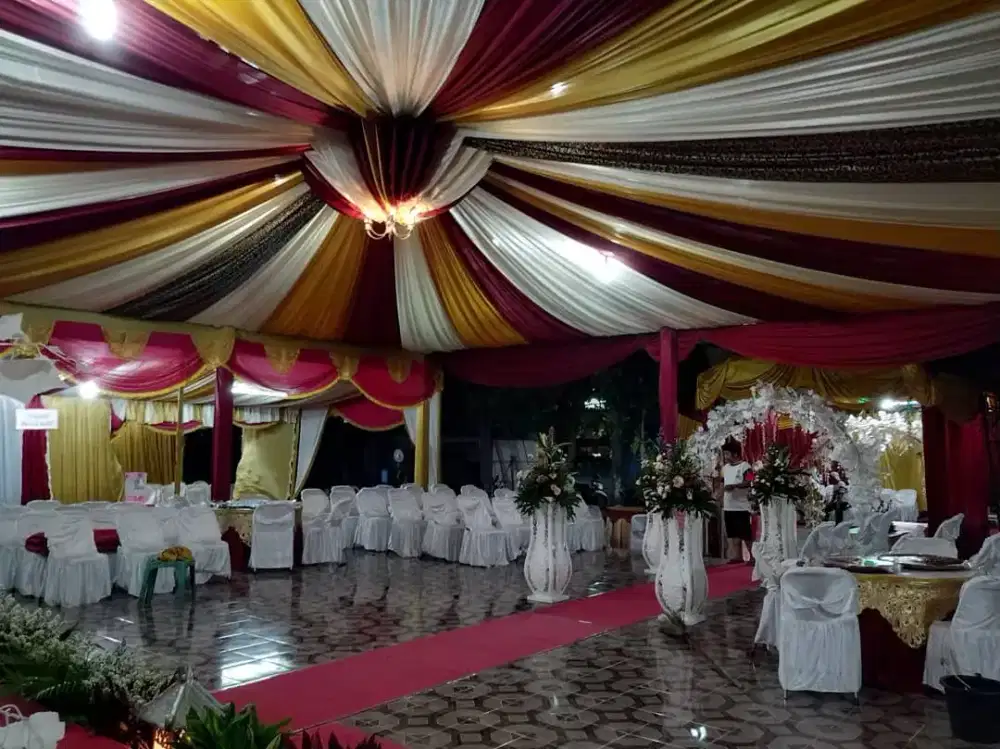 DIJUAL CEPAT USAHA TENDA DAN DEKORASI PELAMINAN LENGKAP SIAP PAKAI