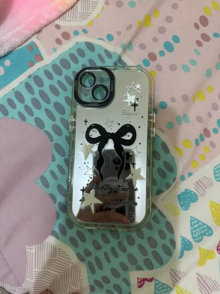 Casing mirror black bow ip 13/14