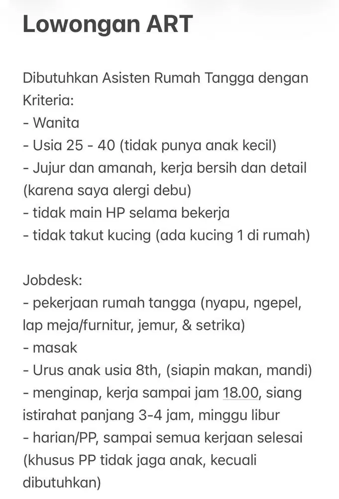 LOWONGAN ART PAMULANG TANGSEL