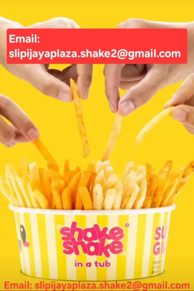 Loker SPG Shake Shake in a Tub Plaza Slipi Jaya