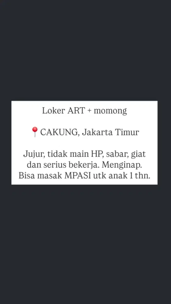 LOKER ART + Momong