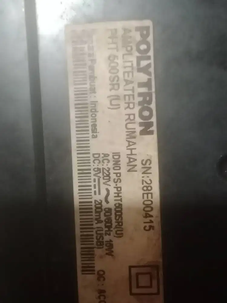 Jual Home Theatre rumahan PHT 500SR