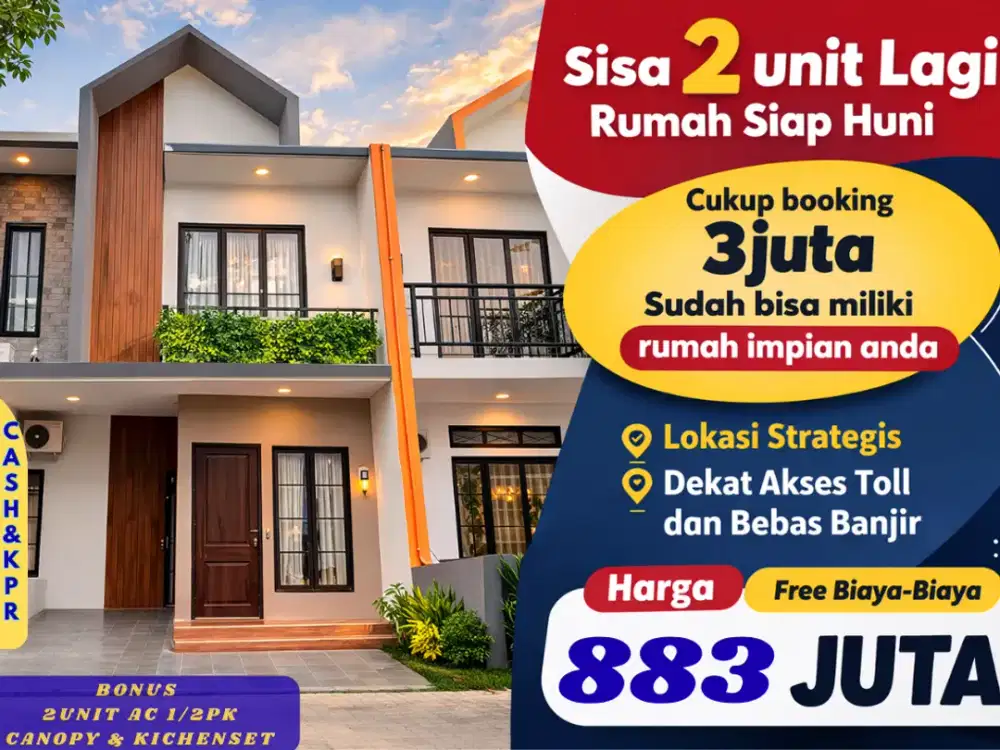 RUmah siap huni,Cukup booking 3 Juta saja,cimanggis depok