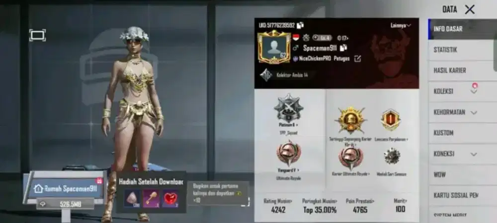 JUAL BELI AKUN PUBG MOBILEE