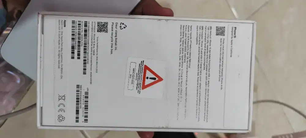 Jual hp iphone 15 128GB blue Ibox