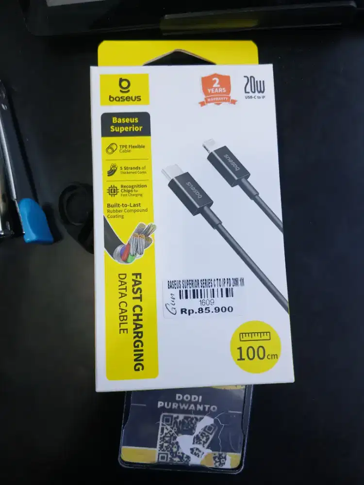 BASEUS SUPERIOR SERIES CTO IP PD 20W 1M |ATLANTIS DAHSYAT