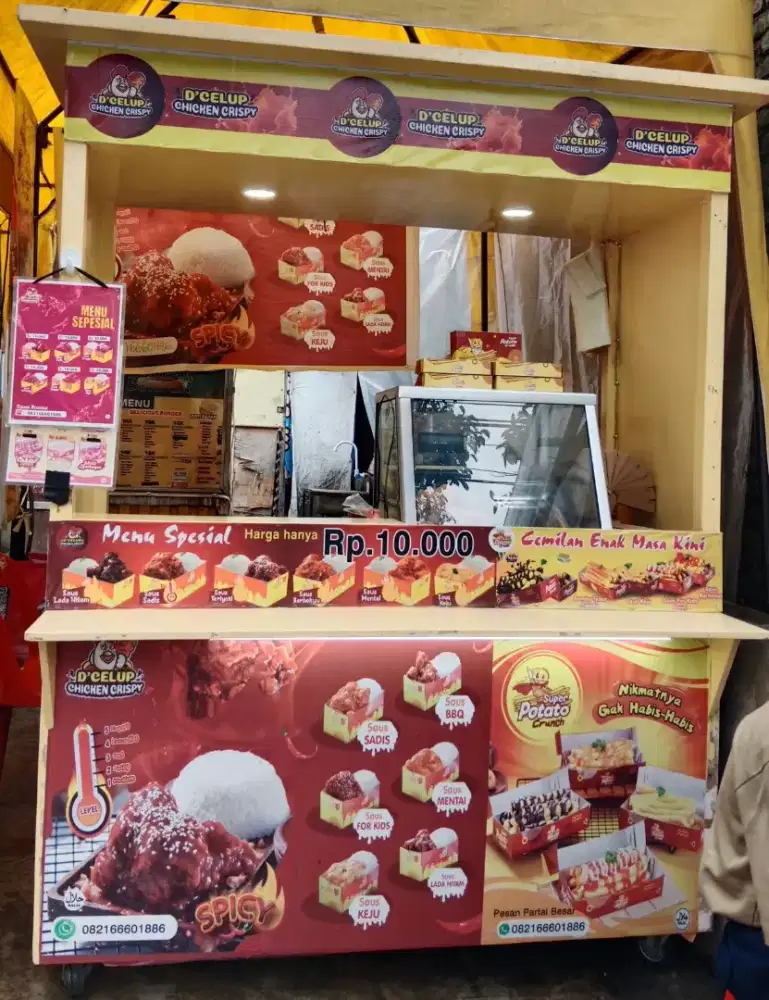 Grobak jualan ayam kentaki