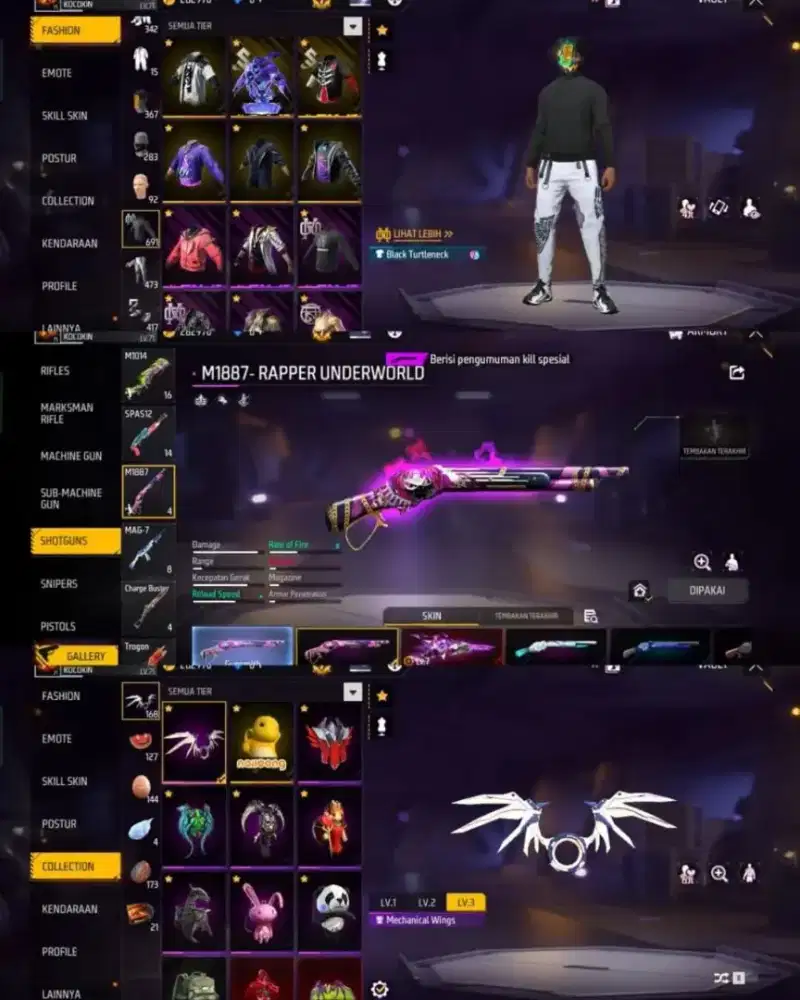 Jual akun ff aman dan amanah 100% really