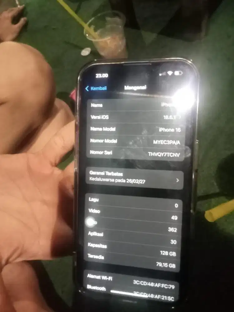 iphone 16 basic ( pemakaian 1 bulan)