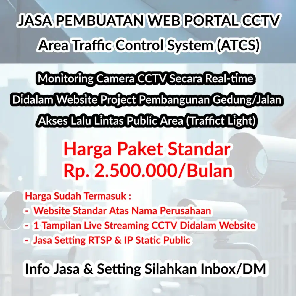 Web Portal CCTV Real Time Streaming ATCS