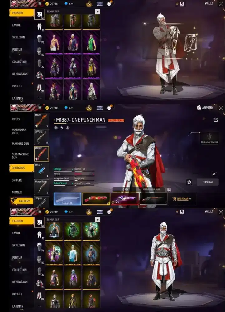 Jual akun ff aman dan amanh di jamin 100% really