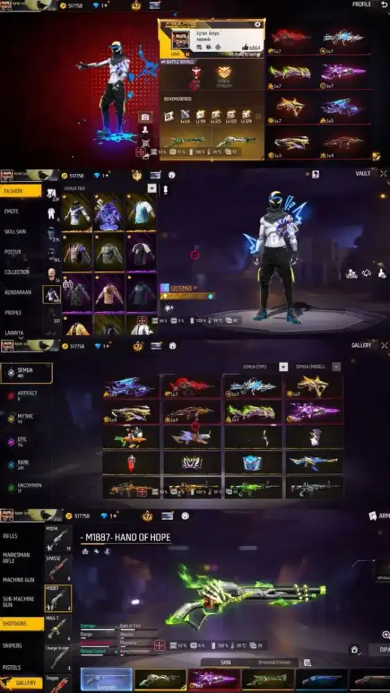 Juall akun ff aman dan amanh di jamin 100% really