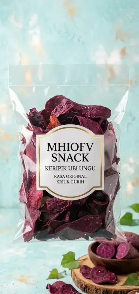 Kerupuk ubi ungu varian original