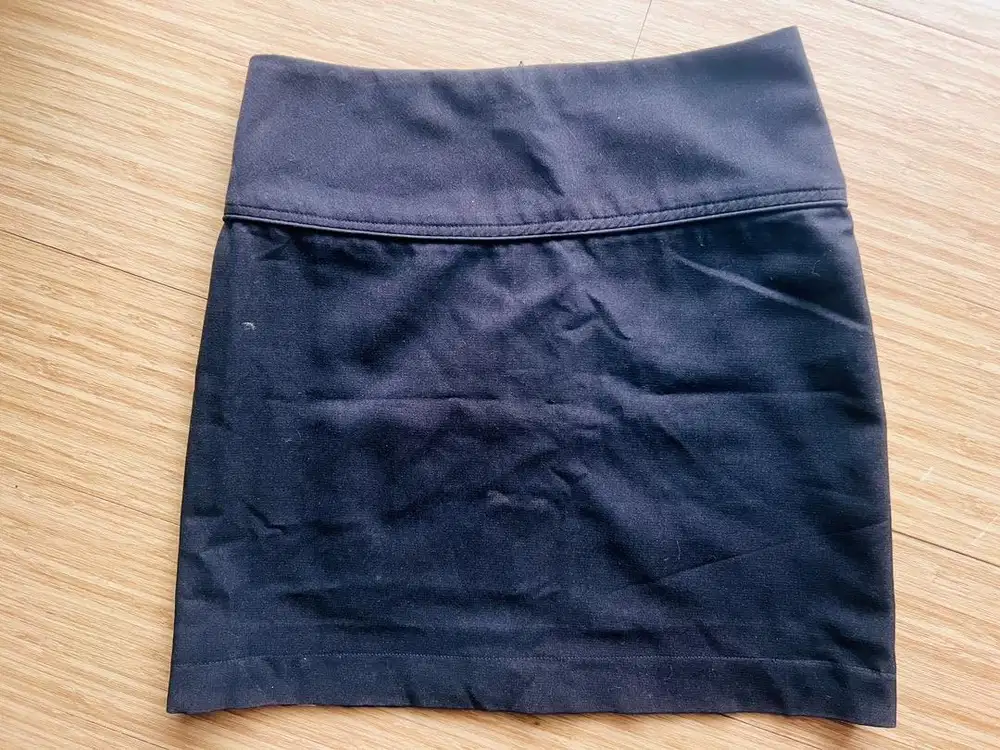 Rok Kerja Span Pendek Polos Mini Skirt Office No Brand Black