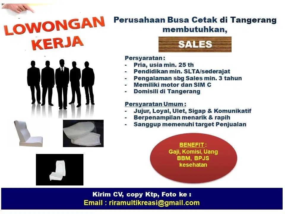 SALES BUSA CETAK