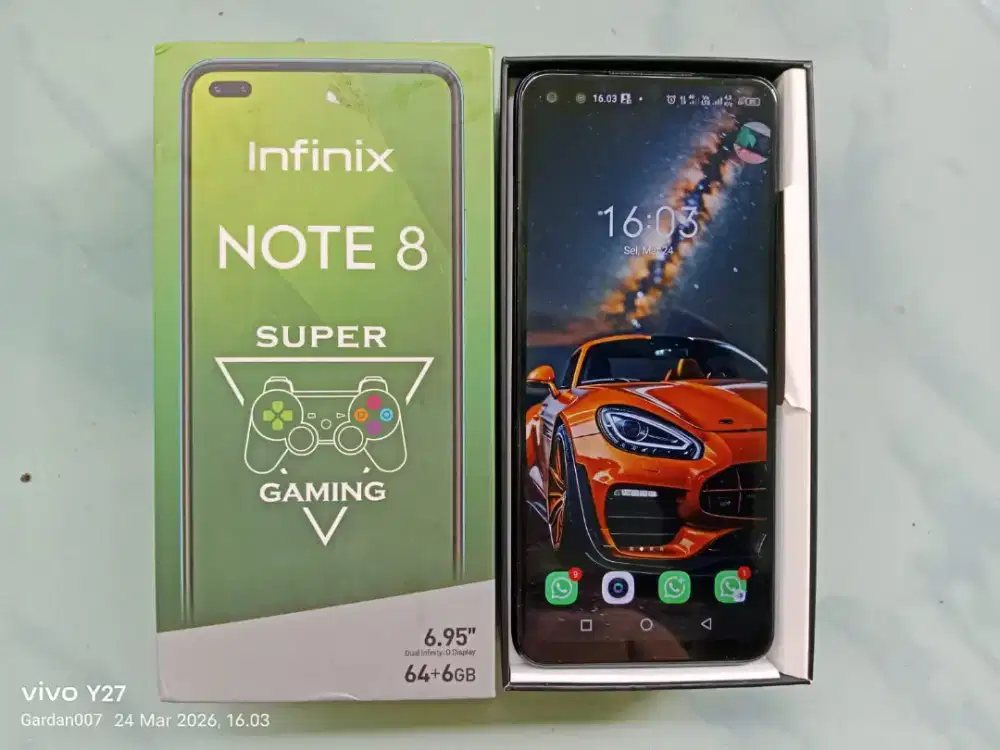 Infinix Note 8 4G 6/64gb Segel Normal Lengkap