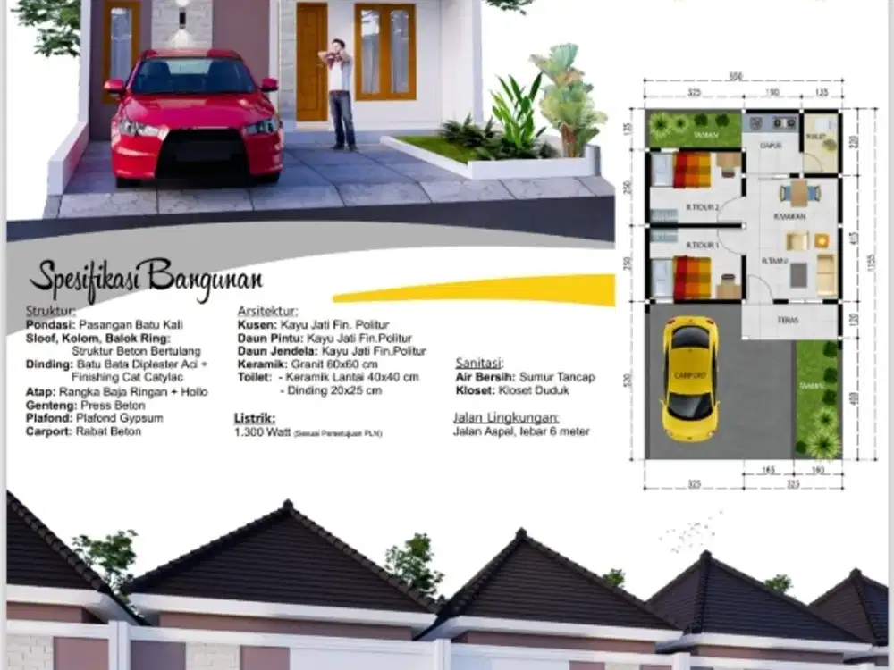 Jual Rumah Baru 425 Juta di KUDU - SOLOBARU Type 40/75