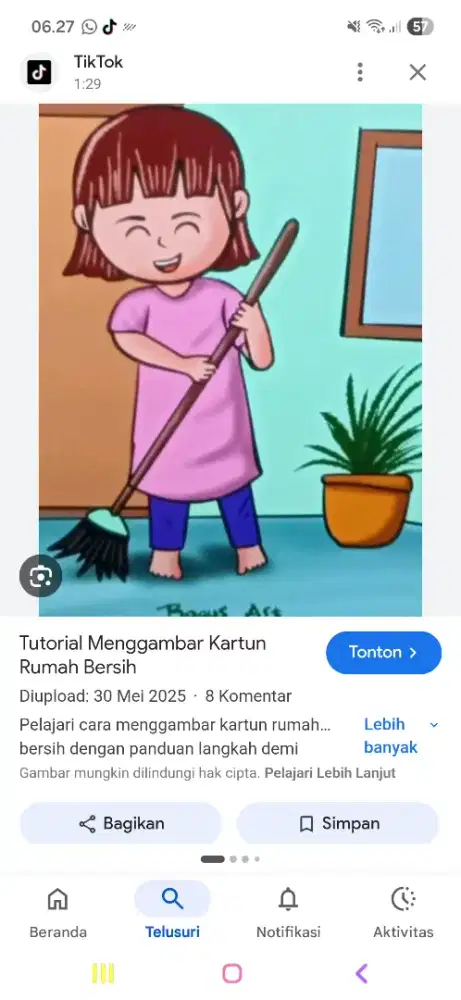 Art beberes rumah pulang pergi