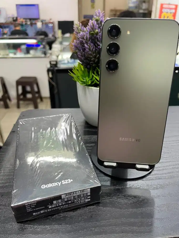 samsung s23 plus ram 8 512gb green mulus fullset ori bisa tuker tambah