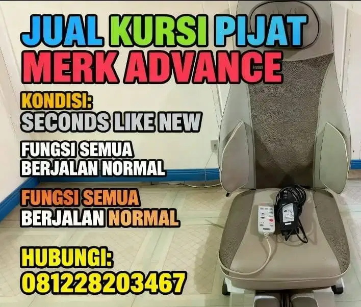 Kursi pijat merk advance