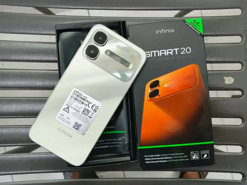 Infinix Smart 20 Ram 4/64 pemakaian seminggu lebih mulus ori