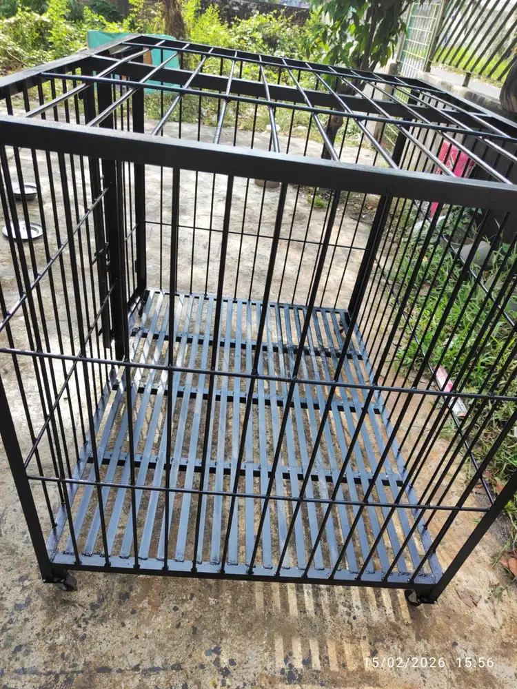 Kandang Anjing besar besi 8 mm