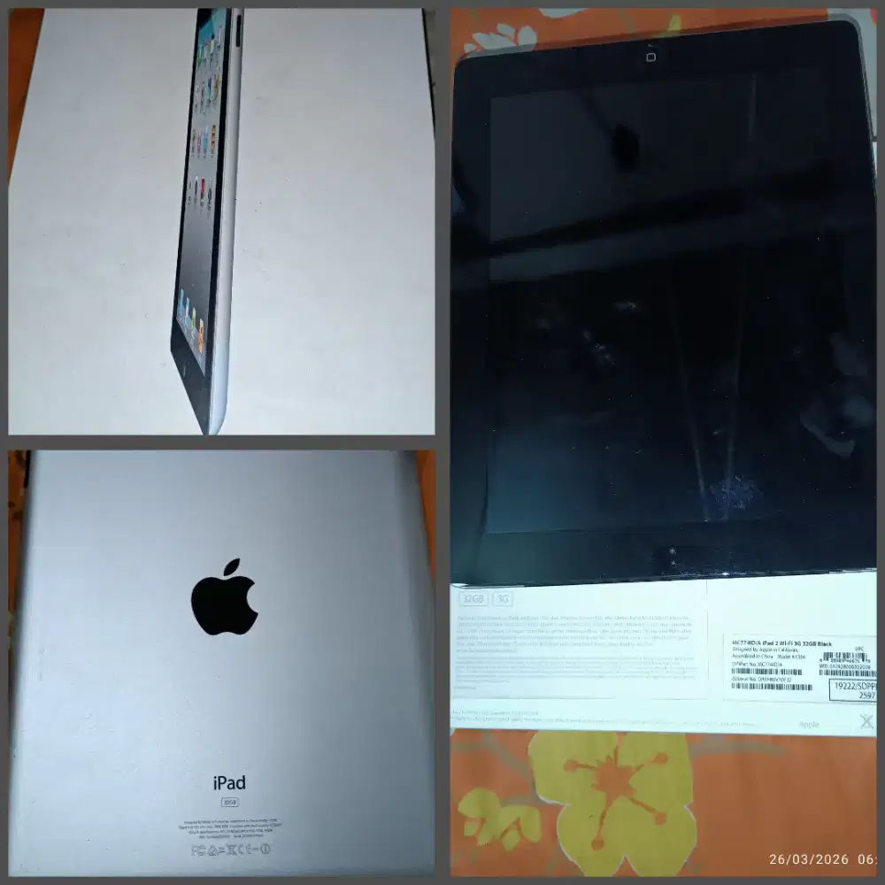 ipad 2 apple Wi-Fi 3G 32G black