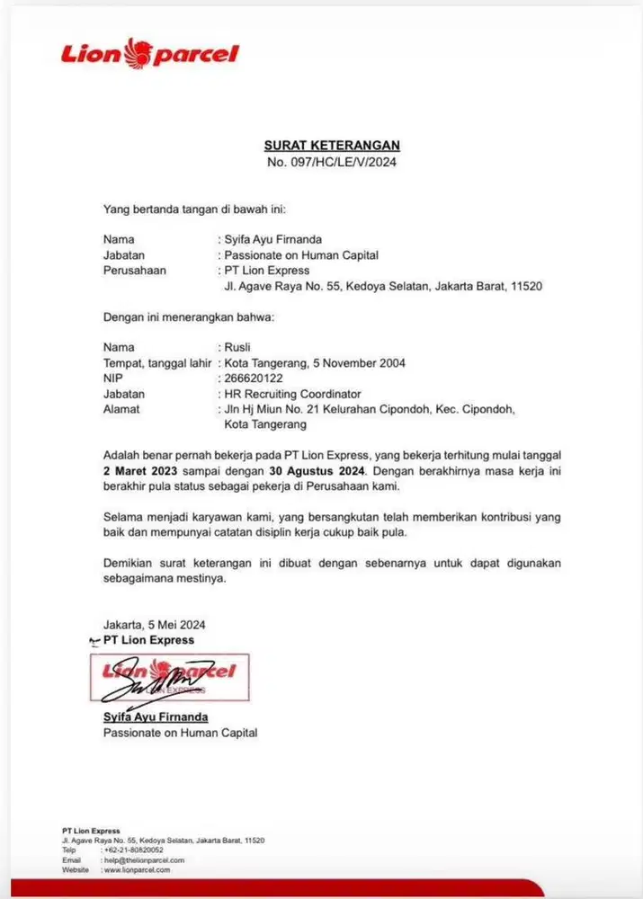 Mencari kerja HRD pengalaman hrd