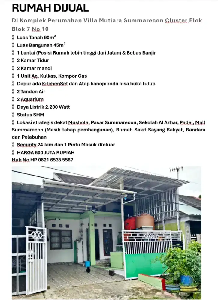 Di Jual Rumah di Peeumahan