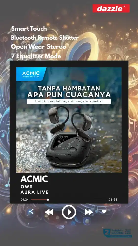 Acmic Open Wear Stereo Aura Live