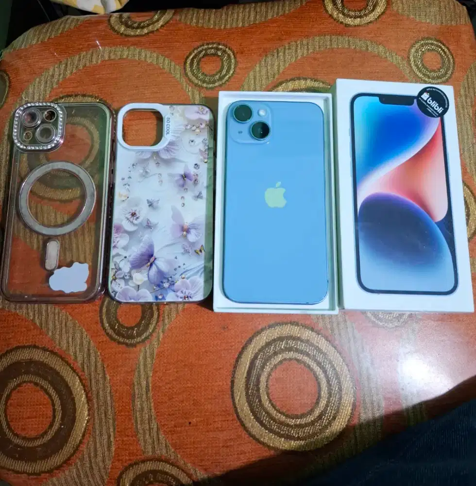 Iphone 14 128gb  Blue Ex BliBli