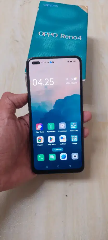 Oppo Reno 4 ram 8/128 sidik jari d layar