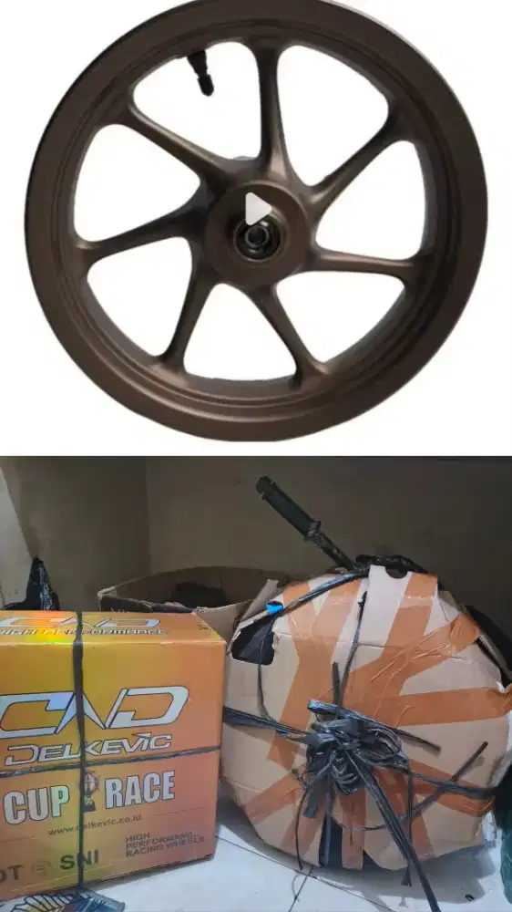 SATU SET ORI BAN DAN VELG R12 HONDA BEAT STREET