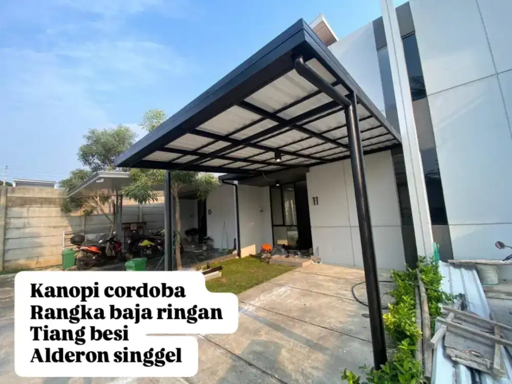 Pasang baja ringan carport dan dapur permeter